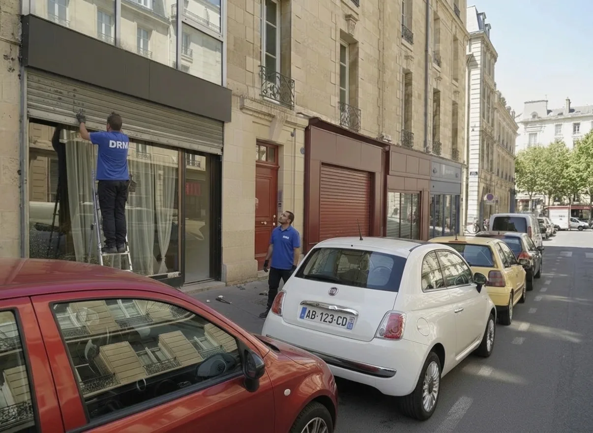 Rideau de boutique débloqué — Rideau métallique à Champigny-sur-Marne